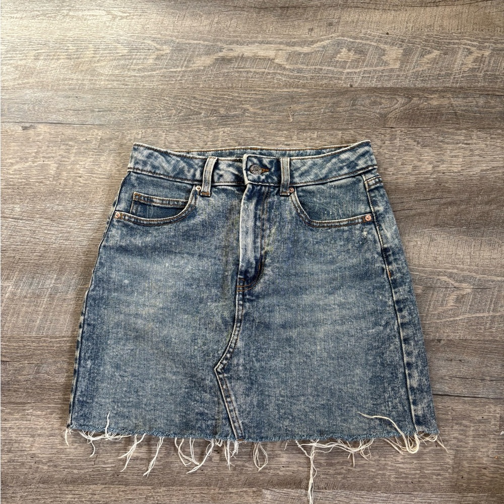 Wild Fable Blue Tie Front Mini Pencil Skirt
